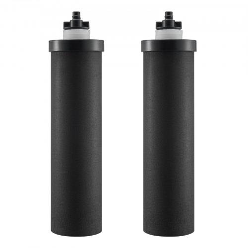 VEVOR Wasserfilter-Ersatz Reinigungselemente, Aktivkohle-Ersatzfilter 2er-Pack, leicht austauschbarer Wasserfilter, Schwerkraft-Wasserfiltersystem
