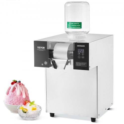 VEVOR Kommerzielle Schneeflocken-Eismaschine Schneeeisbereiter, 175 kg / 24 Std. Schneeflocken-Eismaschine, Eisrasierer elektrischer