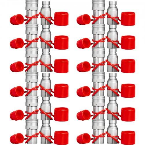 VEVOR Kompaktlader-Hydraulik-Schnellkupplung, 1/2-Zoll-Körper, Hydraulikkupplung, 1/2-Zoll-NPT-Hydraulikkupplung, Schnellkupplung, 2 Paar