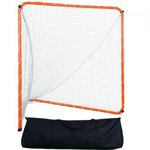 VEVOR Lacrosse-Tor, 6' x 6' Lacrosse-Netz, Stahlrahmen-Lacrosse-Trainingsausrüstung für den Hinterhof, tragbares Lacrosse-Tor mit Tragetasche, schne