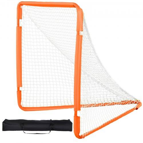 VEVOR Lacrosse-Tor, 4' x 4' kleines Kinder-Lacrosse-Netz, faltbares tragbares Lacrosse-Tor mit Tragetasche
