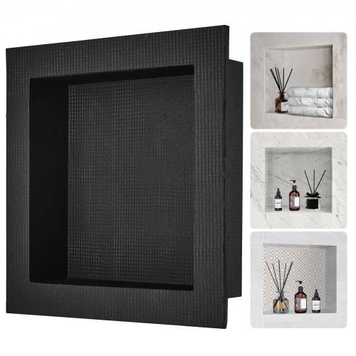 VEVOR Wandnische 10x40,64x40,64cm Duschnische Nische Befliesbar Einschichtig Wasserdicht Nischeneinbau Rückwandmaterial (XPS, Holz, Zement) Geeignet