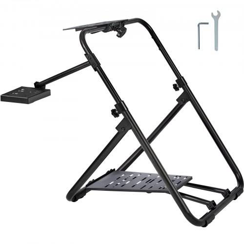 VEVOR Lenkradständer 600_830mm Gamesitz 0°-40° Spielsitz aus Stahlrahmen Rennsimulator für Rennspiele Spielsitz Rennsitz Racing Sitz für Logitech