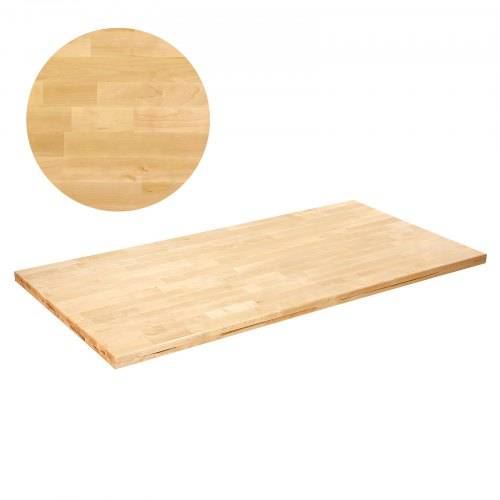 VEVOR Holztischplatte, 1200 x 750 x 38 mm, 150 kg Tragfähigkeit, universeller, einteiliger Ahornholz-Schreibtisch für höhenverstellbares elektrisch