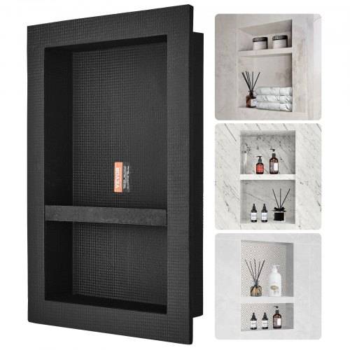 VEVOR Wandnische 10x40,64x60,96cm Duschnische Nische Befliesbar Doppellagig Wasserdicht Nischeneinbau Rückwandmaterial (XPS, Holz, Zement) Geeignet