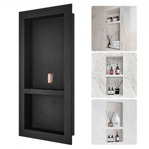 VEVOR Wandnische 10x40,64x81,28cm Duschnische Nische Befliesbar Doppellagig Wasserdicht Nischeneinbau Rückwandmaterial (XPS, Holz, Zement) Geeignet