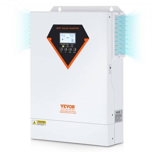 VEVOR 2 in 1 Hybrid-Solar-Wechselrichter 5500W Solar Inverter 11000VA Reiner Sinus MPPT LCD-Display 3 Lademodi (Solarladung, Netzladung