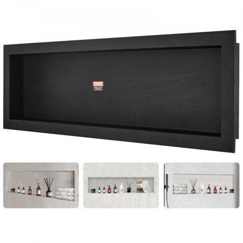VEVOR Wandnische 10x40,64x127cm Duschnische Nische Befliesbar Einschichtig Wasserdicht Nischeneinbau Rückwandmaterial (XPS, Holz, Zement) Geeignet