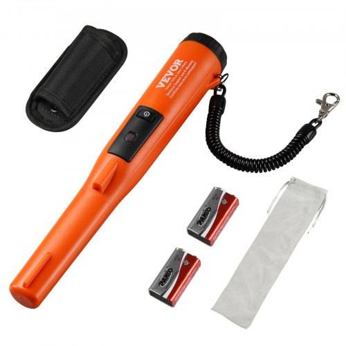 VEVOR Metalldetektor Pinpointer IP68 Komplett Wasserdichter Metallsuchgerät 11cm Erkennungstiefe Propointer Schatzsuche mit 3 Modi