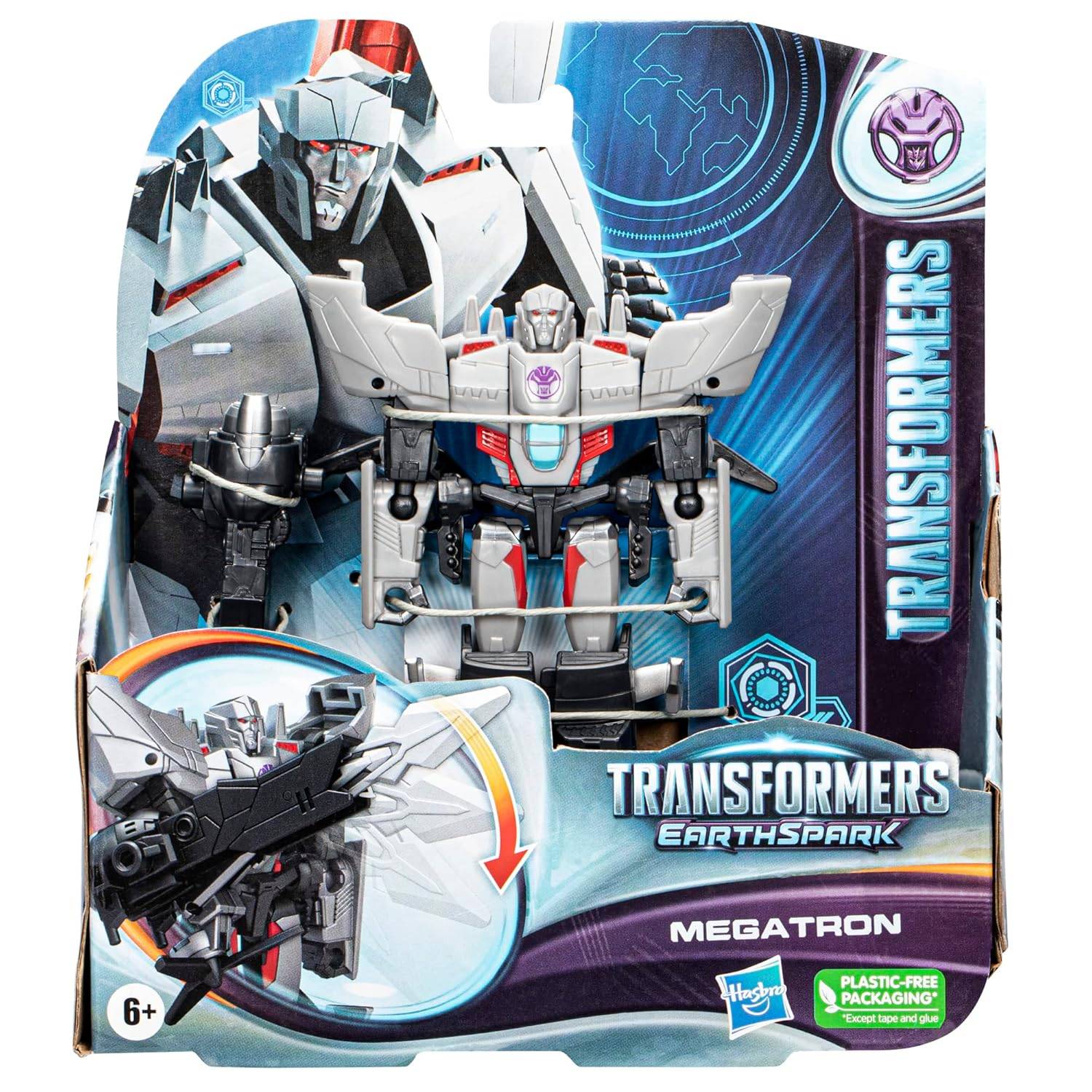Transformers Spielzeug EarthSpark Warrior-Klasse Megatron Action-Figur 6+