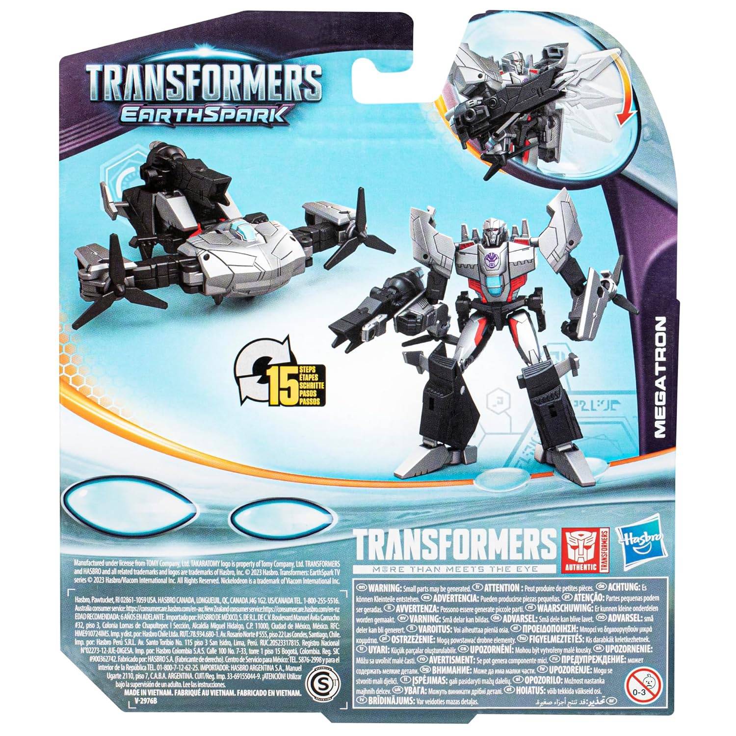 Transformers Spielzeug EarthSpark Warrior-Klasse Megatron Action-Figur 6+