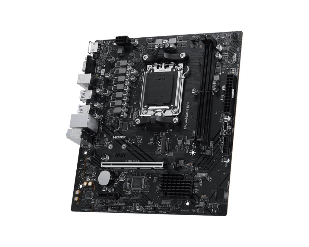 MSI PRO A620AM-B EVO - Motherboard - micro ATX - Socket AM5 - AMD A620A Chipsatz - USB 3.2 Gen 1, USB-C 3.2 Gen 1 - 2.5 Gigabit LAN