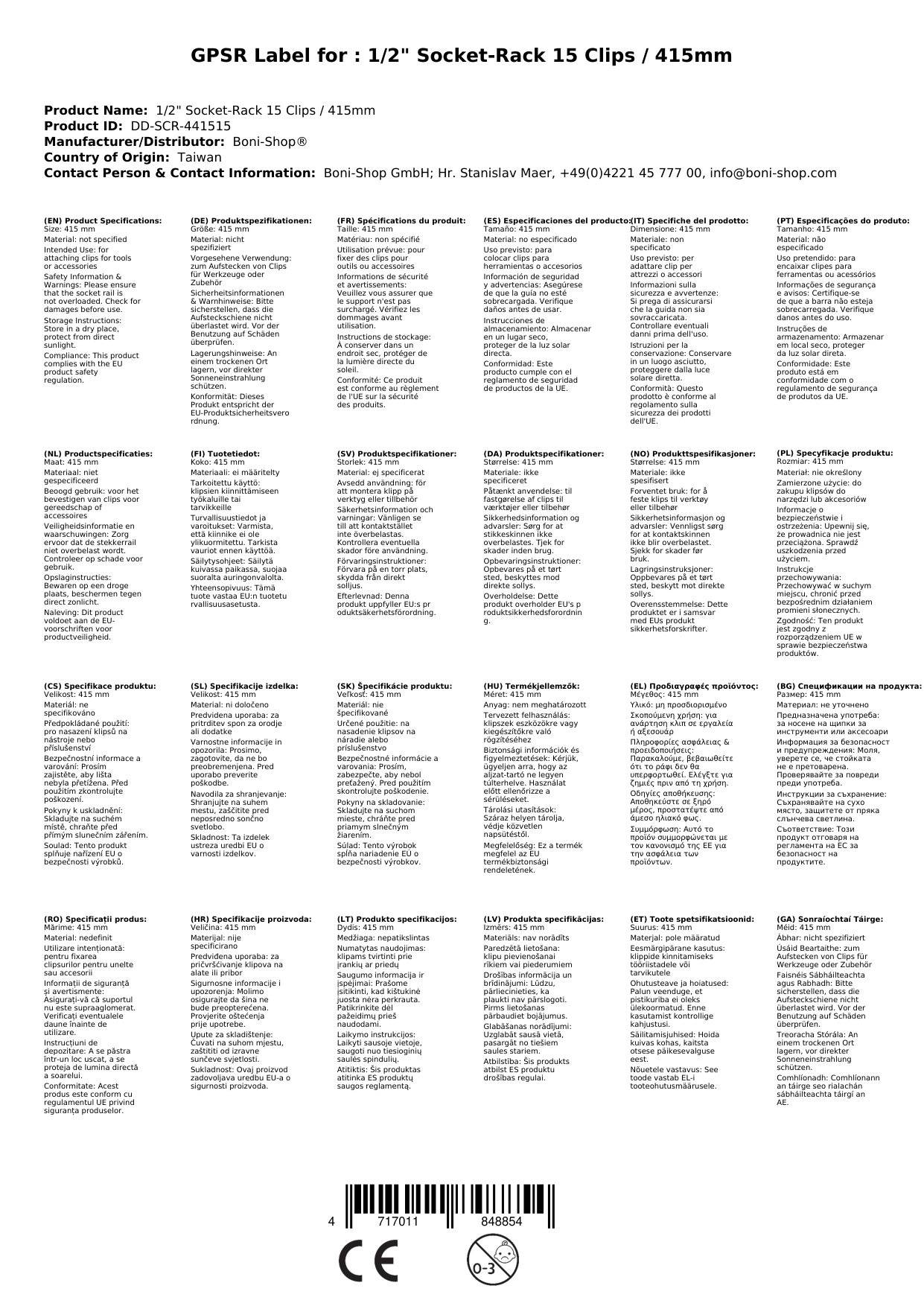 Stecknuss Halter, Stecknuss Schiene 1/2 Zoll, 15 Clips, Werkzeug Organisation