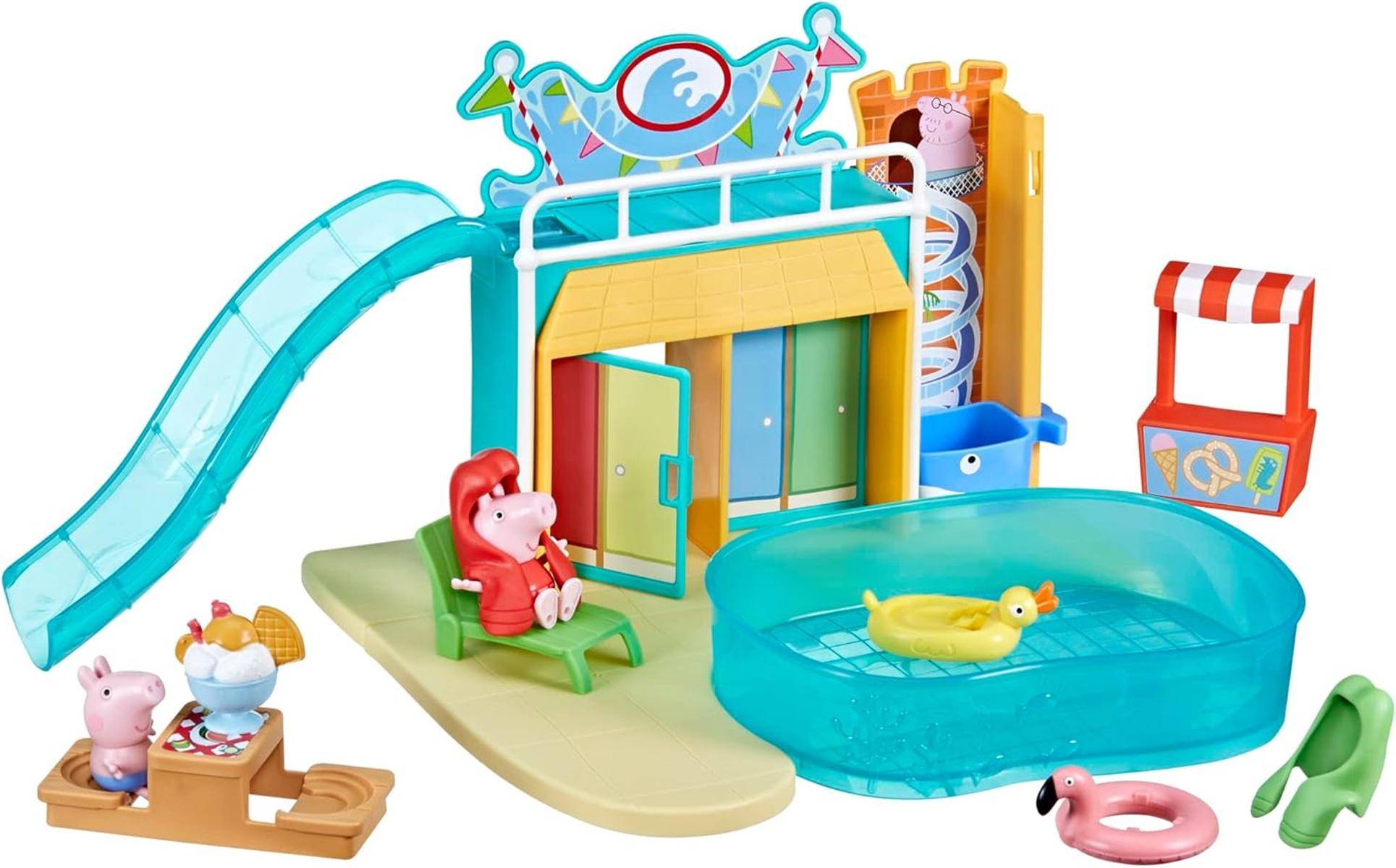 Peppa Pig Spielzeuge Schwimmbad-Spaß mit Peppa Spielset 15 tlg. ab 3+