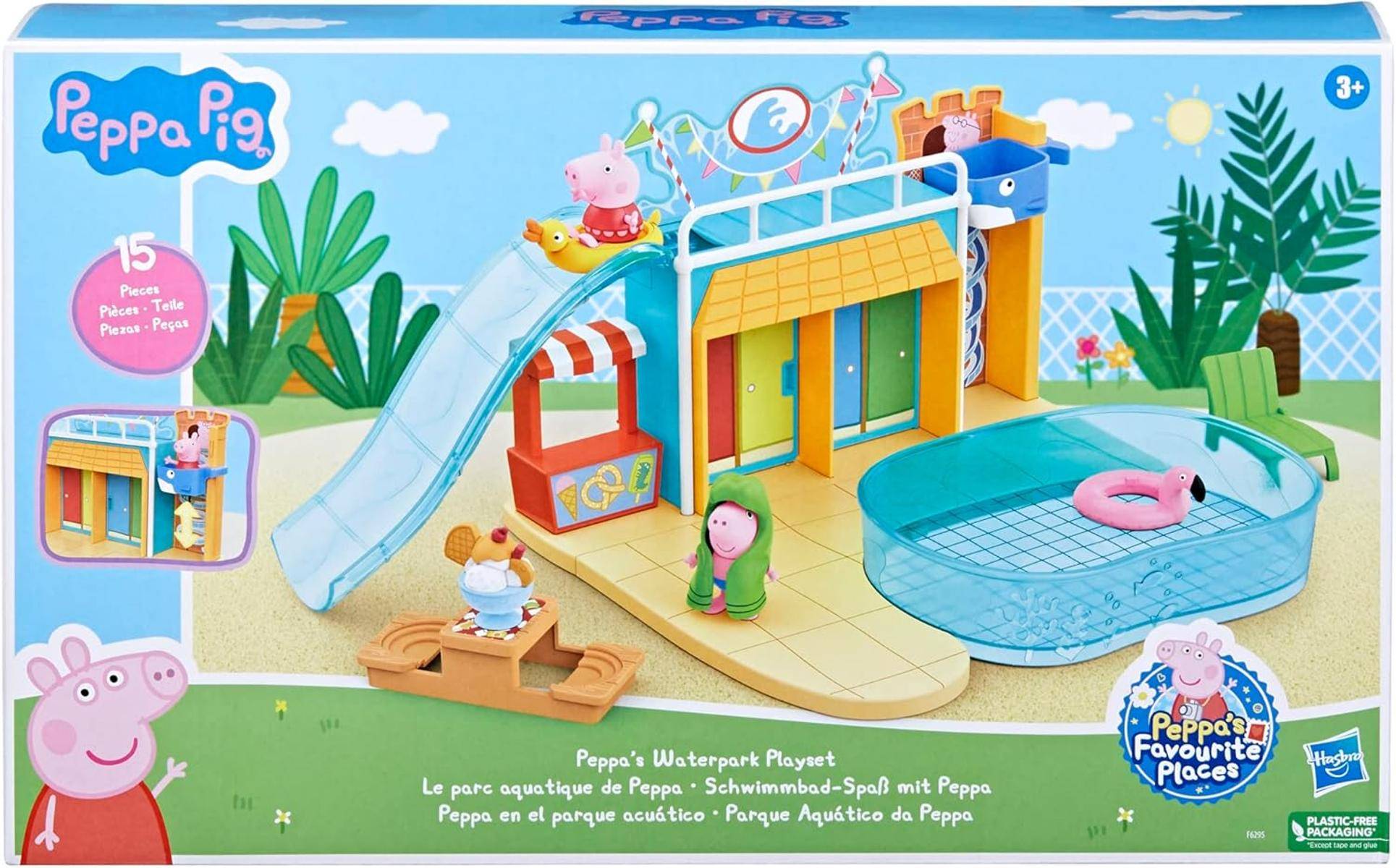 Peppa Pig Spielzeuge Schwimmbad-Spaß mit Peppa Spielset 15 tlg. ab 3+