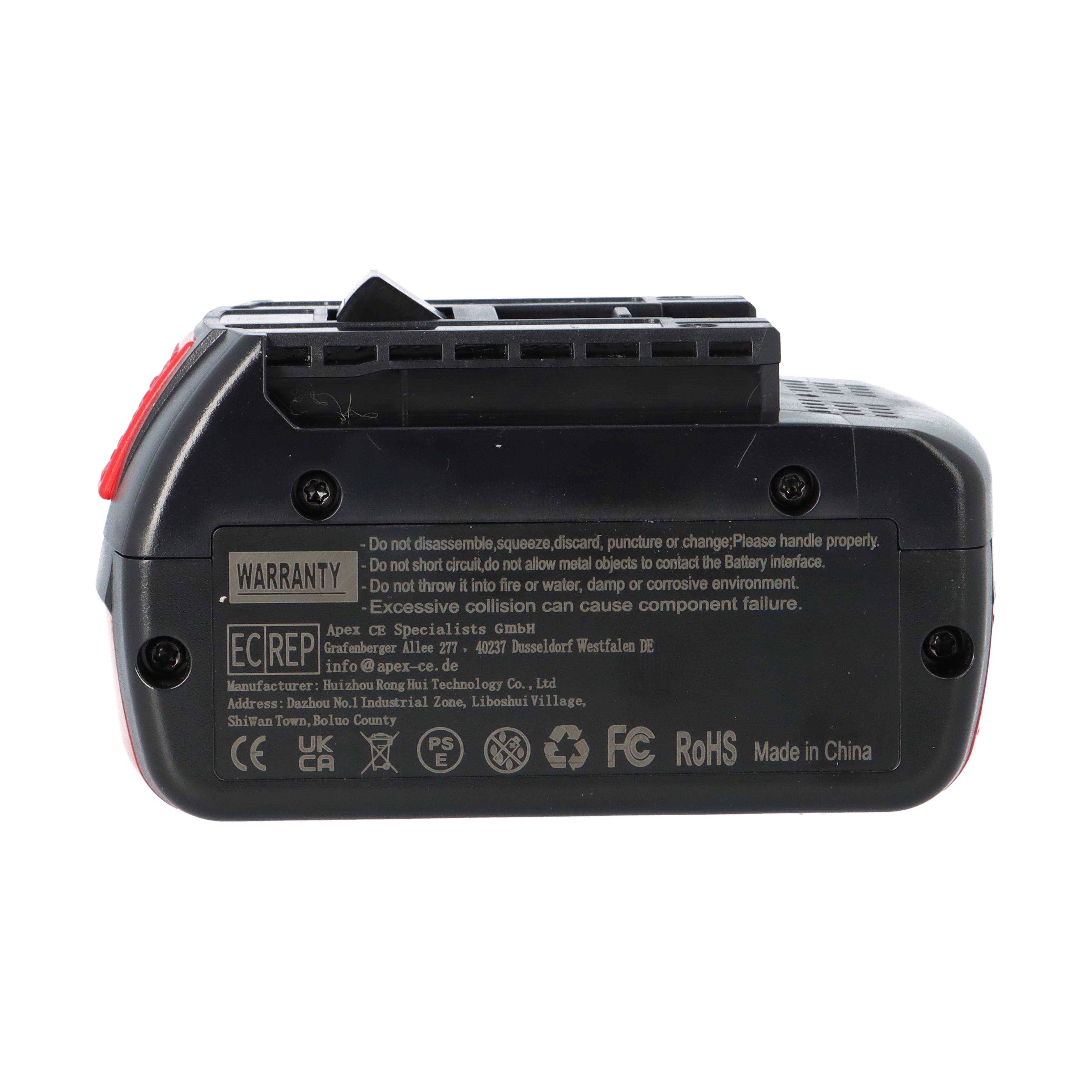 Ersatzakku für Bosch Professional 18V 6.0Ah Li-Ion