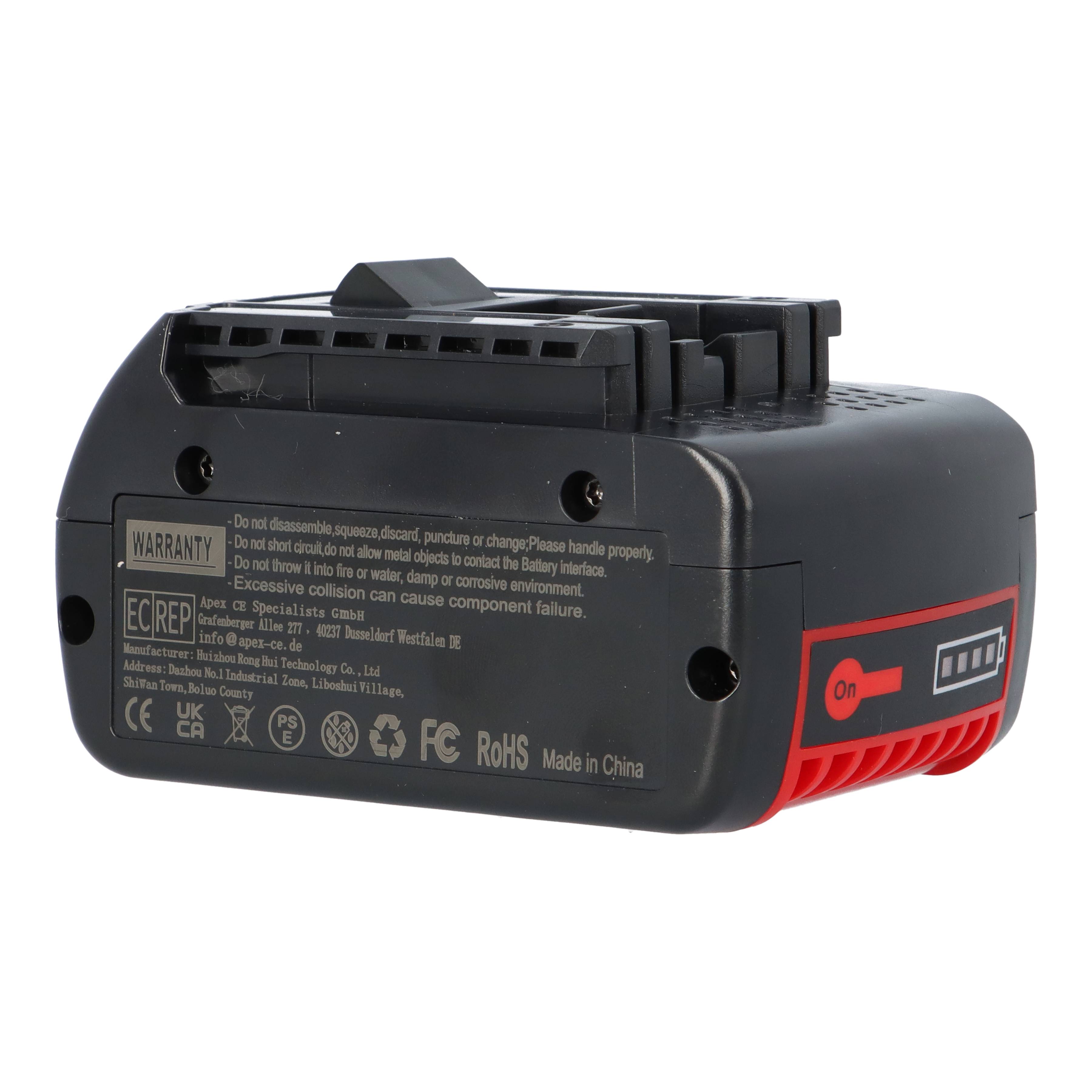 Ersatzakku für Bosch Professional 18V 6.0Ah Li-Ion