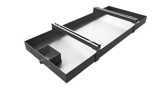 AuRü Premium Edelstahl-Ölprotektor / Ölwanne für Wärmepumpen, Klimaanlagen, Verflüssiger, Kaltwassersätze,