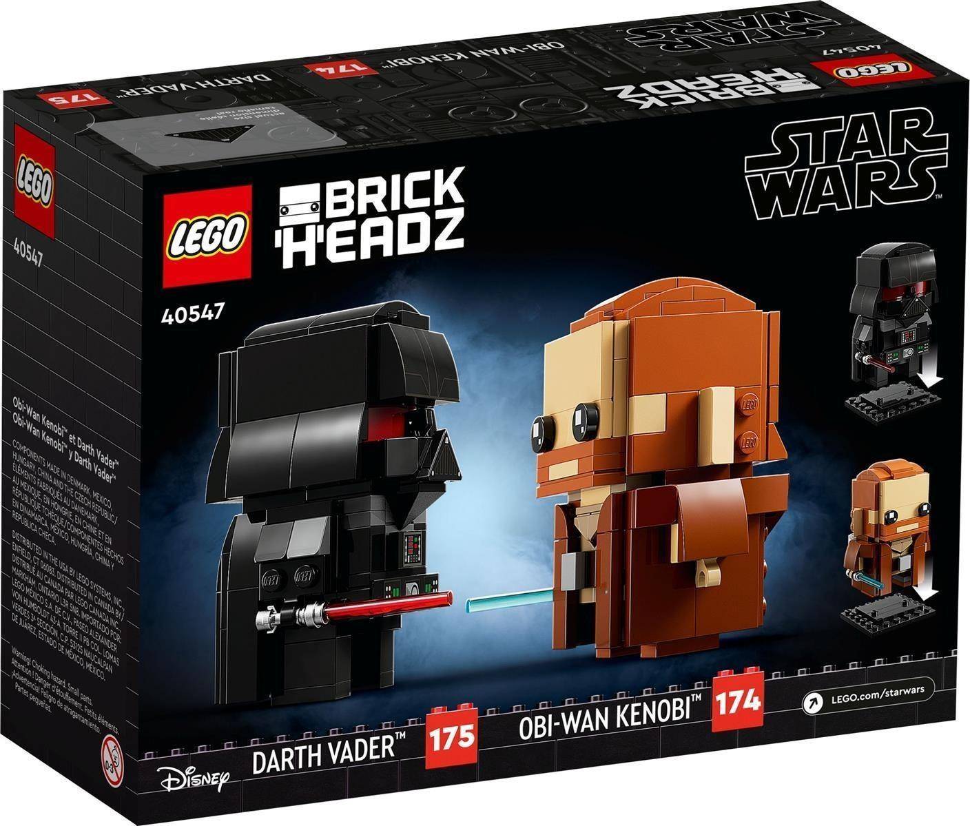 LEGO® BrickHeadz 40547 Obi-Wan Kenobi™ &amp; Darth Vader™