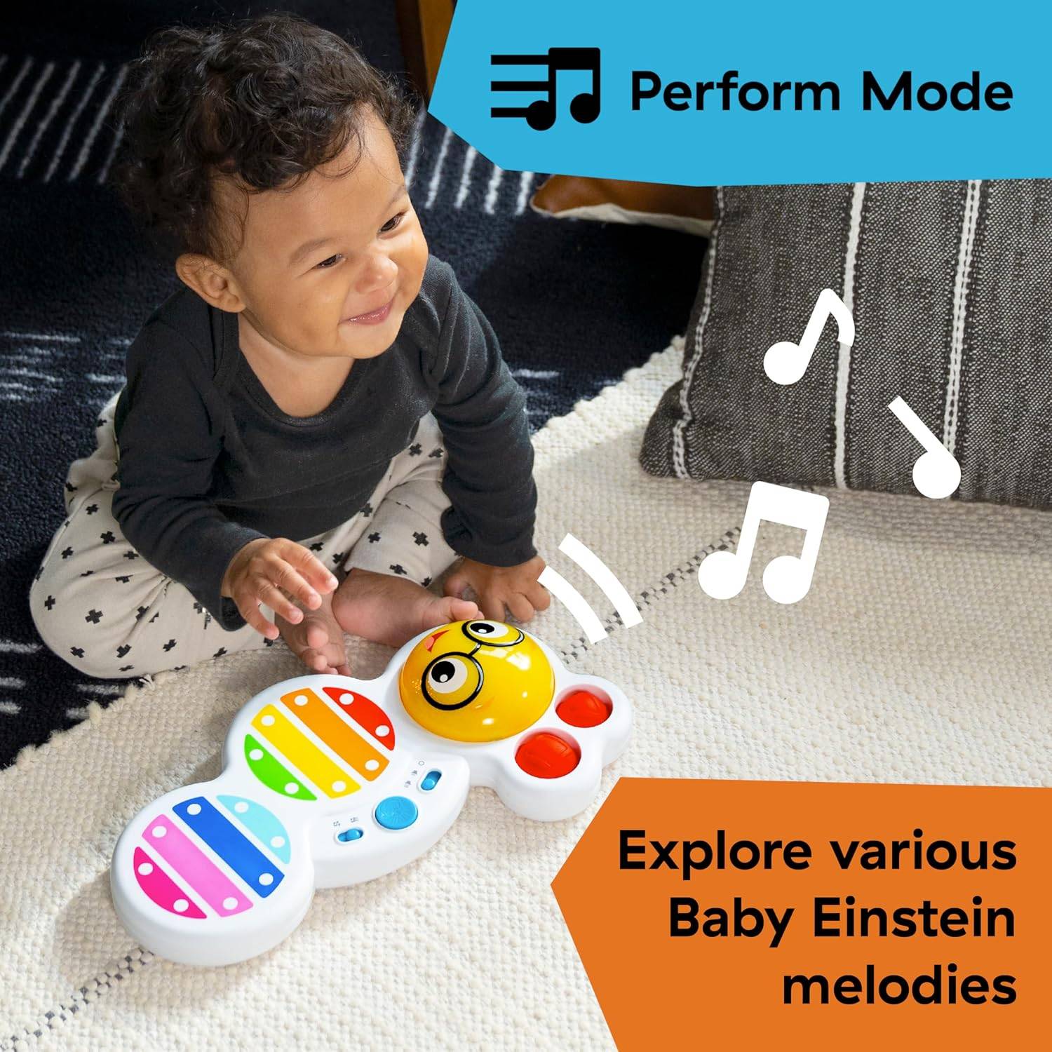 Baby Einstein Cal's Curious Keys Xylophon Musikspielzeug ab 12 Monate