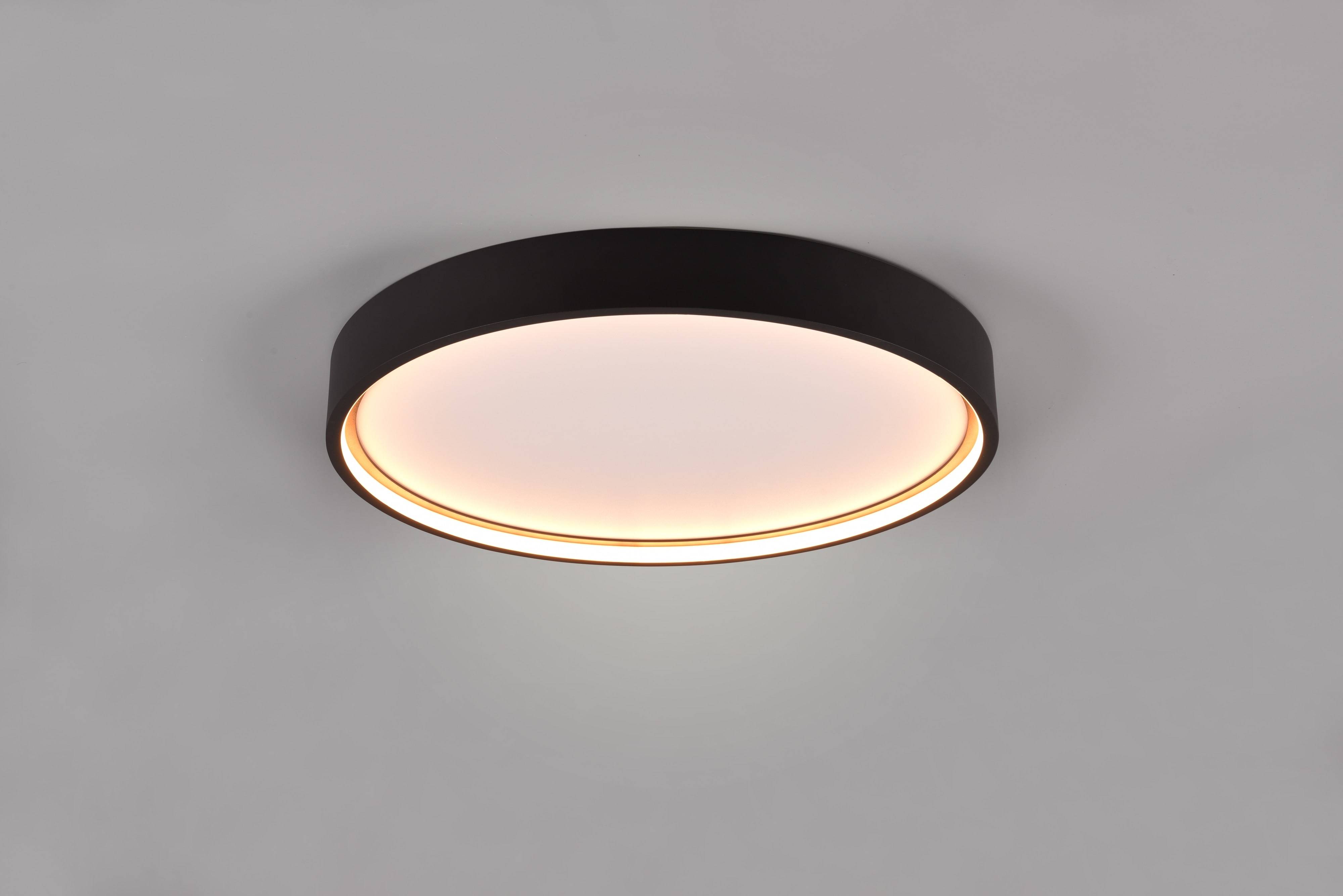 TRIO LED-Deckenleuchte Doha 641310232 schwarz, 29 W, 3260 lm, CCT