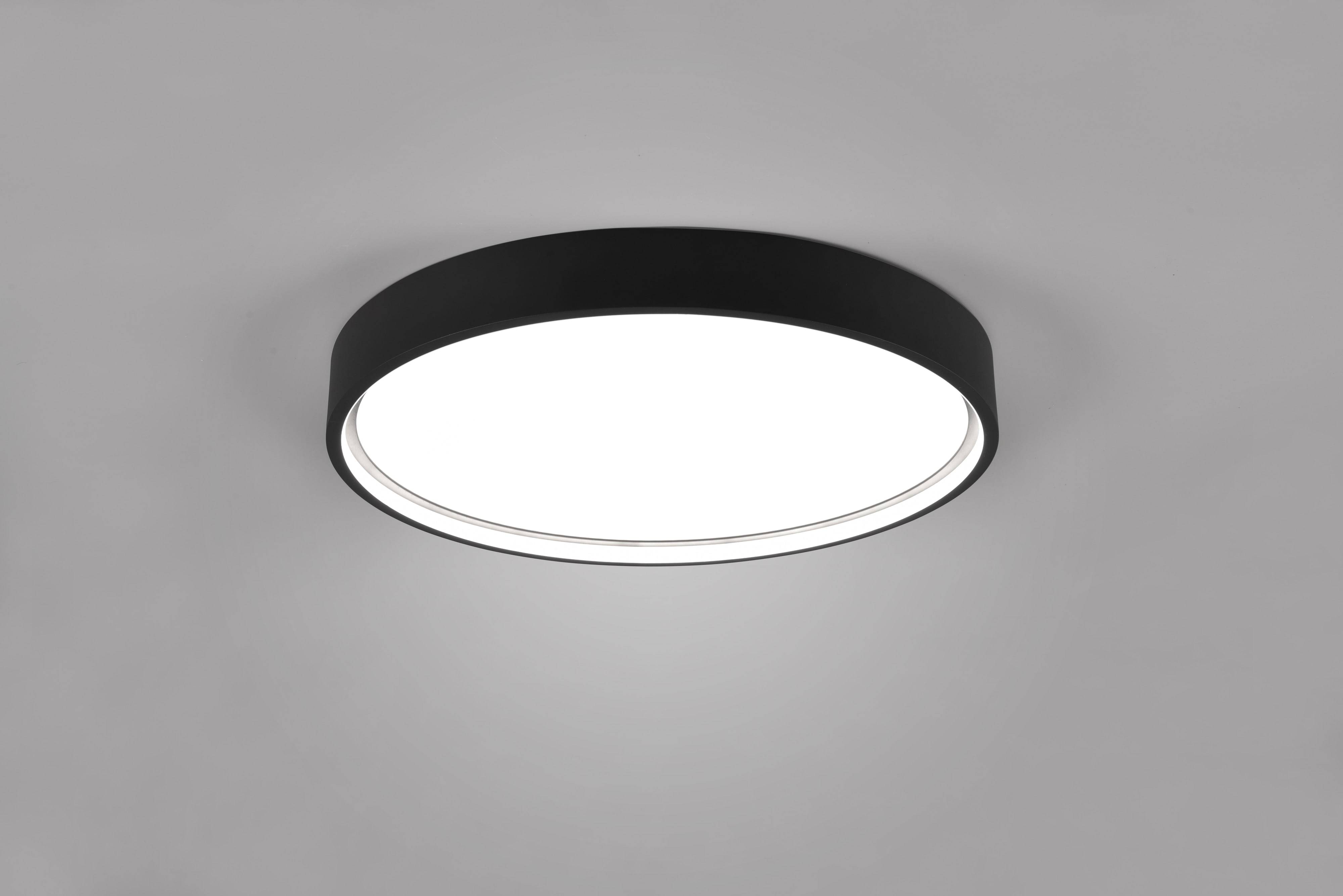 TRIO LED-Deckenleuchte Doha 641310232 schwarz, 29 W, 3260 lm, CCT