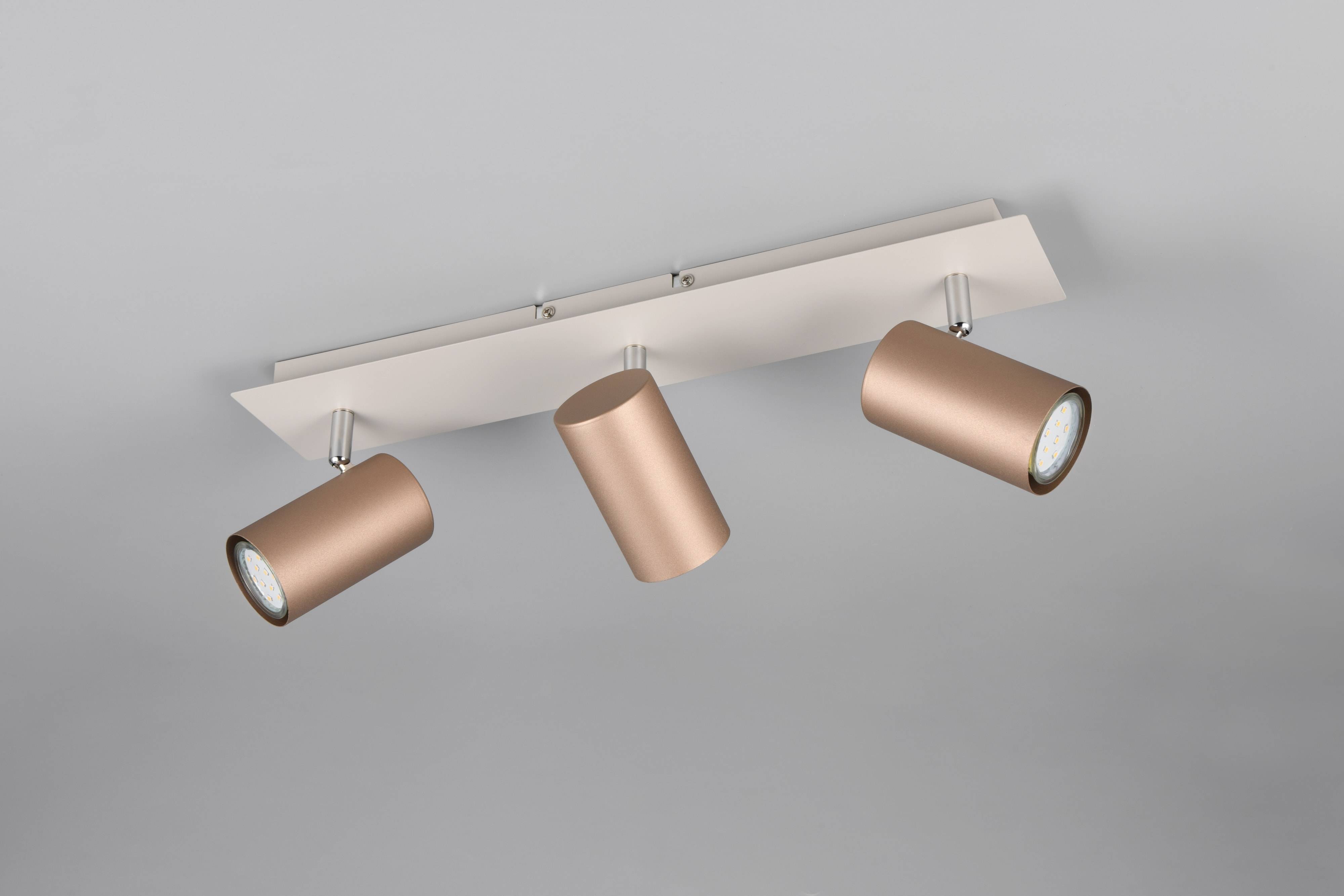 TRIO Deckenleuchte Marley 802400365 Coffee, 3 x GU10, max. je 35 W