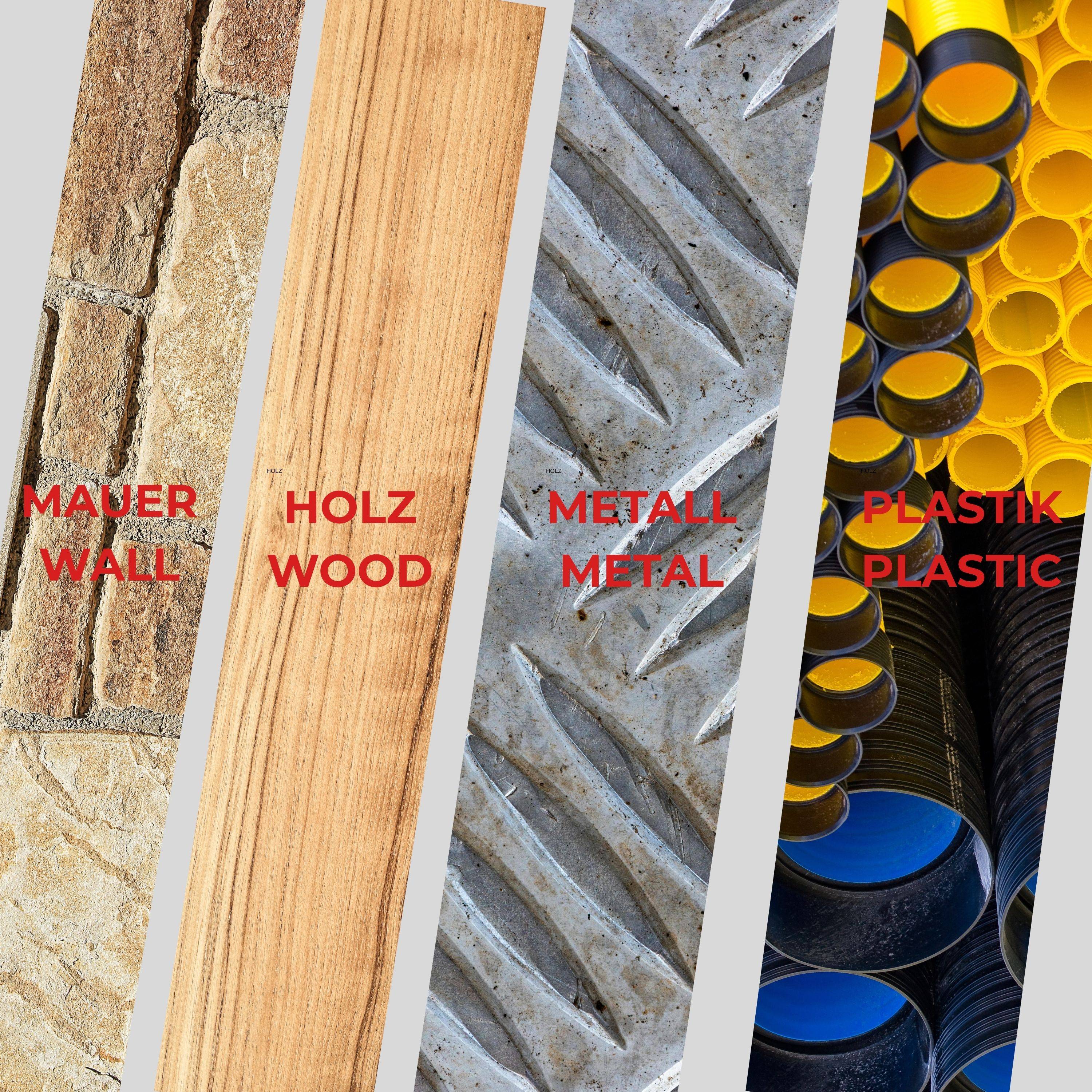 FAMEX 8242 Automatischer Körner für Metall, Spitze aus HSS-Stahl, Schlagkraft einstellbar 50–100 N, 130 mm, Aluminium gerändelt – schwere Ausf