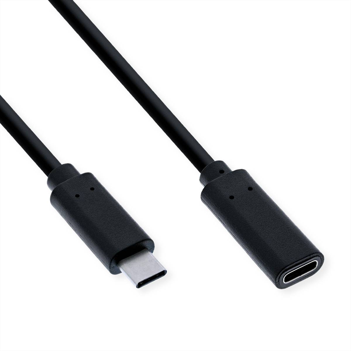 VALUE Video-Verlängerungskabel (DP Alt Mode) USB Typ C-C, ST/BU, schwarz, 1,5 m Kabel Adapter- /