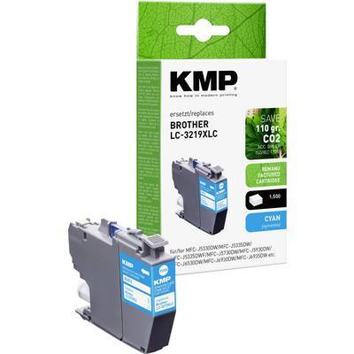 KMP Patrone Brother LC3219XLC cyan 1500 S. B58CX refilled Multimedia-Technik Patronen