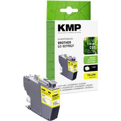 KMP Patrone Brother LC3219XLY yellow 1500 S. B58YX refilled Multimedia-Technik Patronen