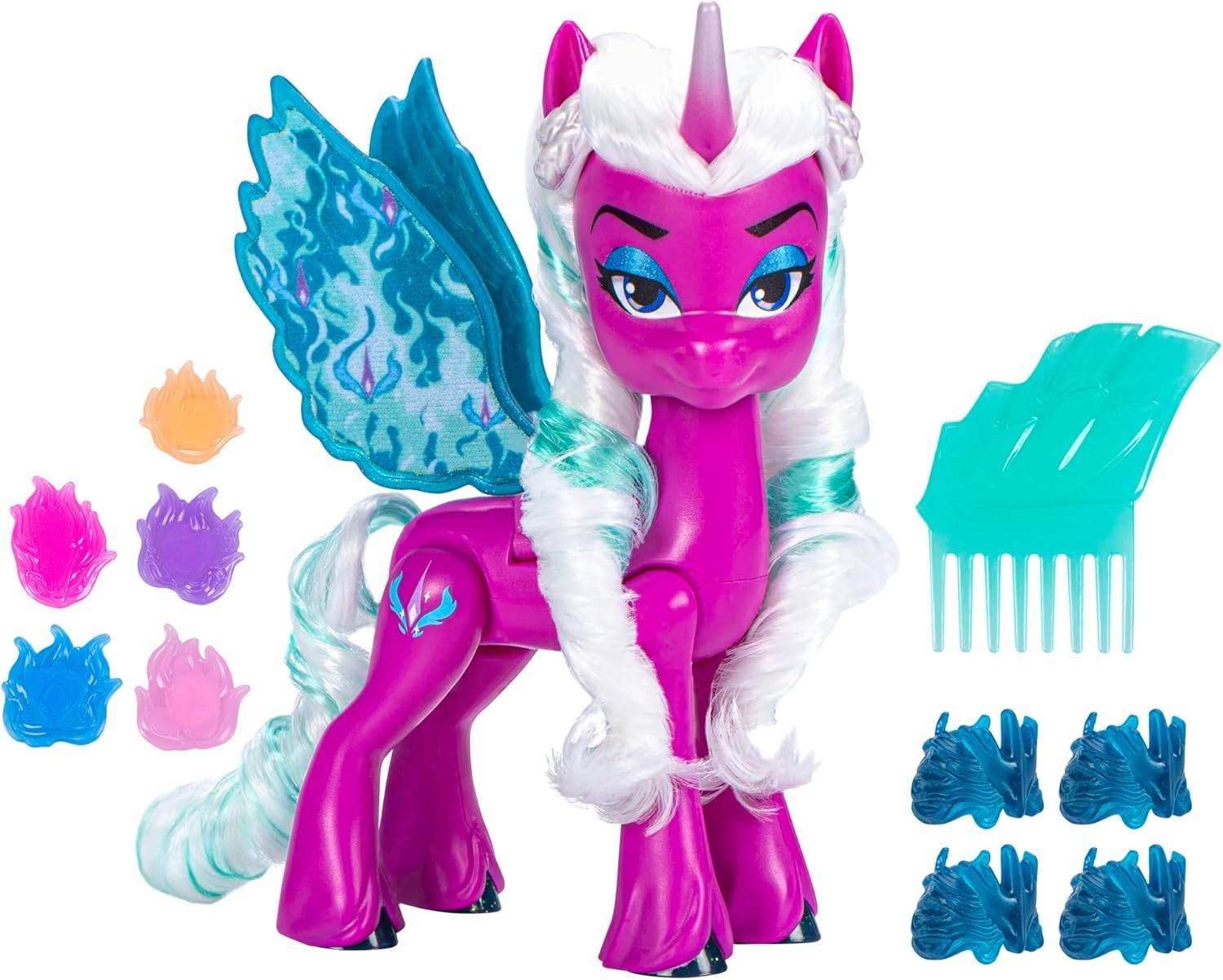 My Little Pony Puppen Opaline Arcana Wing Surprise Alicorn mit Zubehör Pferd 5+