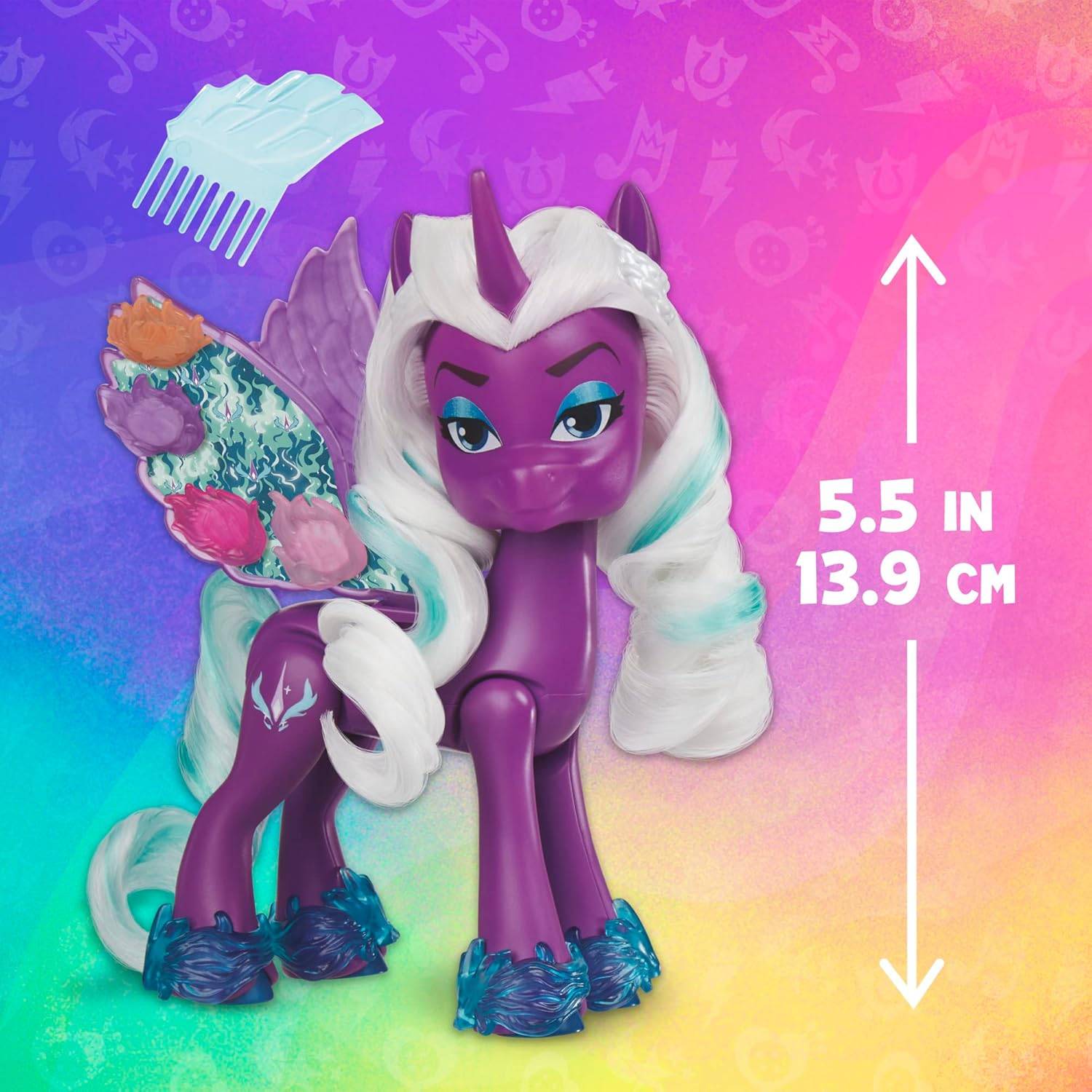 My Little Pony Puppen Opaline Arcana Wing Surprise Alicorn mit Zubehör Pferd 5+