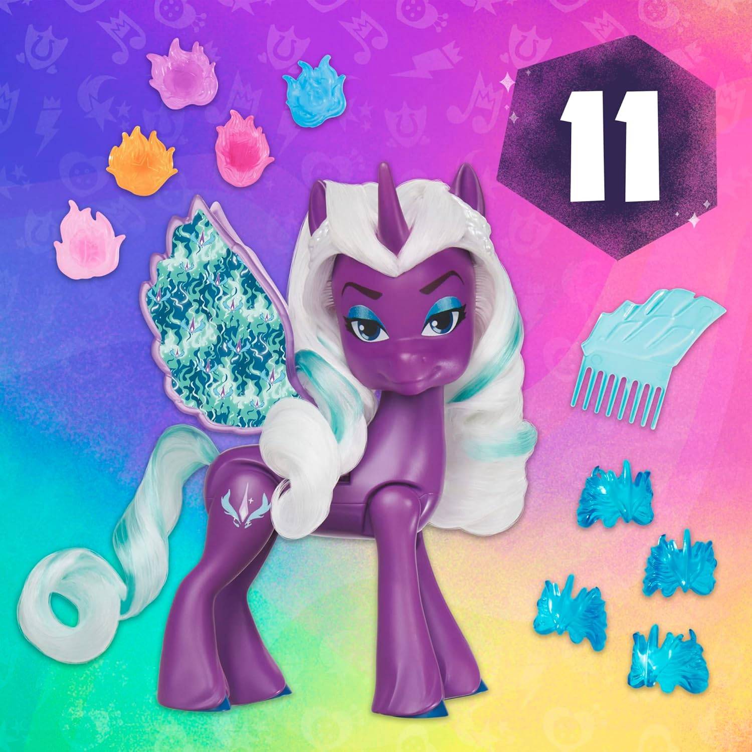 My Little Pony Puppen Opaline Arcana Wing Surprise Alicorn mit Zubehör Pferd 5+