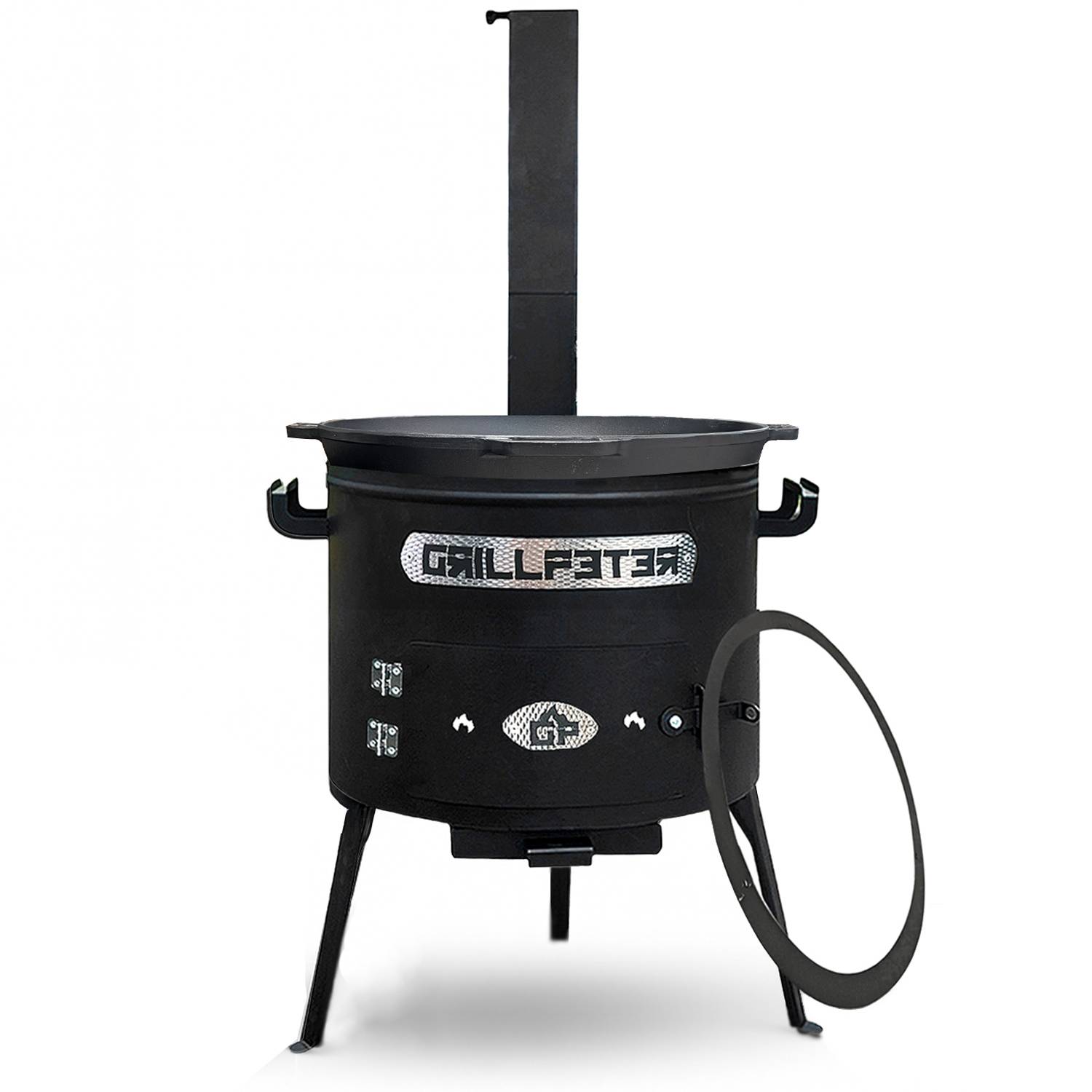 Utschak Asamat Ø45 cm mit Kazan aus Gusseisen 20L und Zubehör