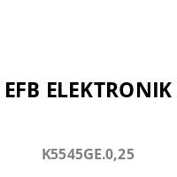 EFB ELEKTRONIK K5545GE.0,25' Text auf weißem Hintergrund.