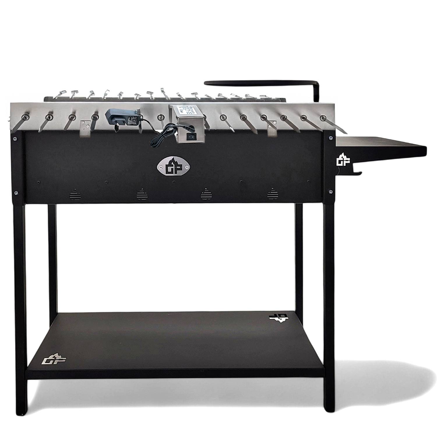 Mangal Set Batyr 80 mit 15er Drehspieß Edelstahlmotor