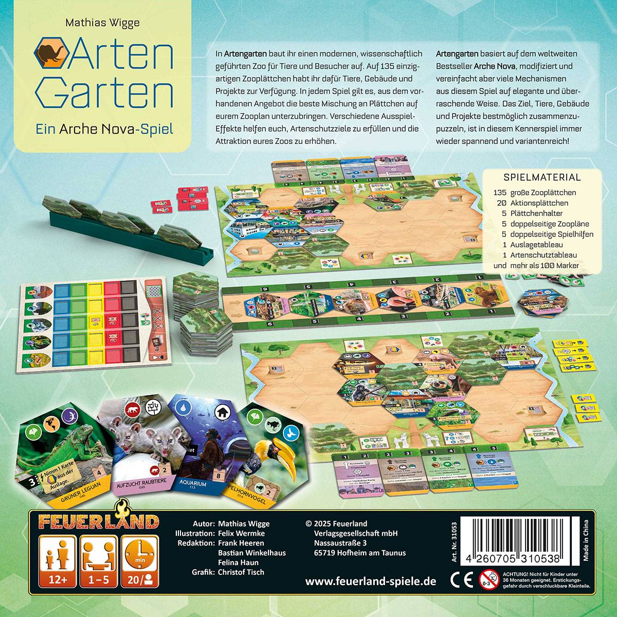 Feuerland Artengarten (DE) - Brettspiel
