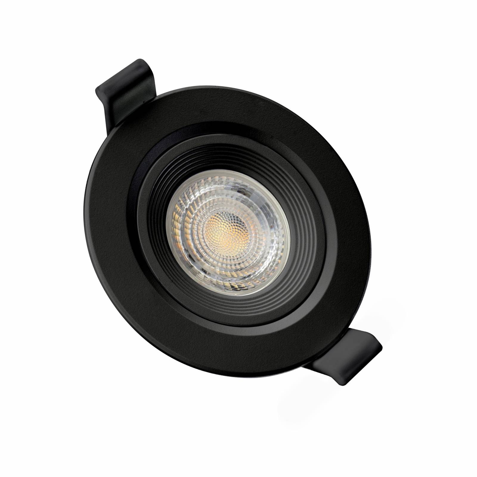Spectrum LED FIALE CORE FLAT Einbaustrahler max. 6W Spot Downlight schwenkbar IP20 rund schwarz