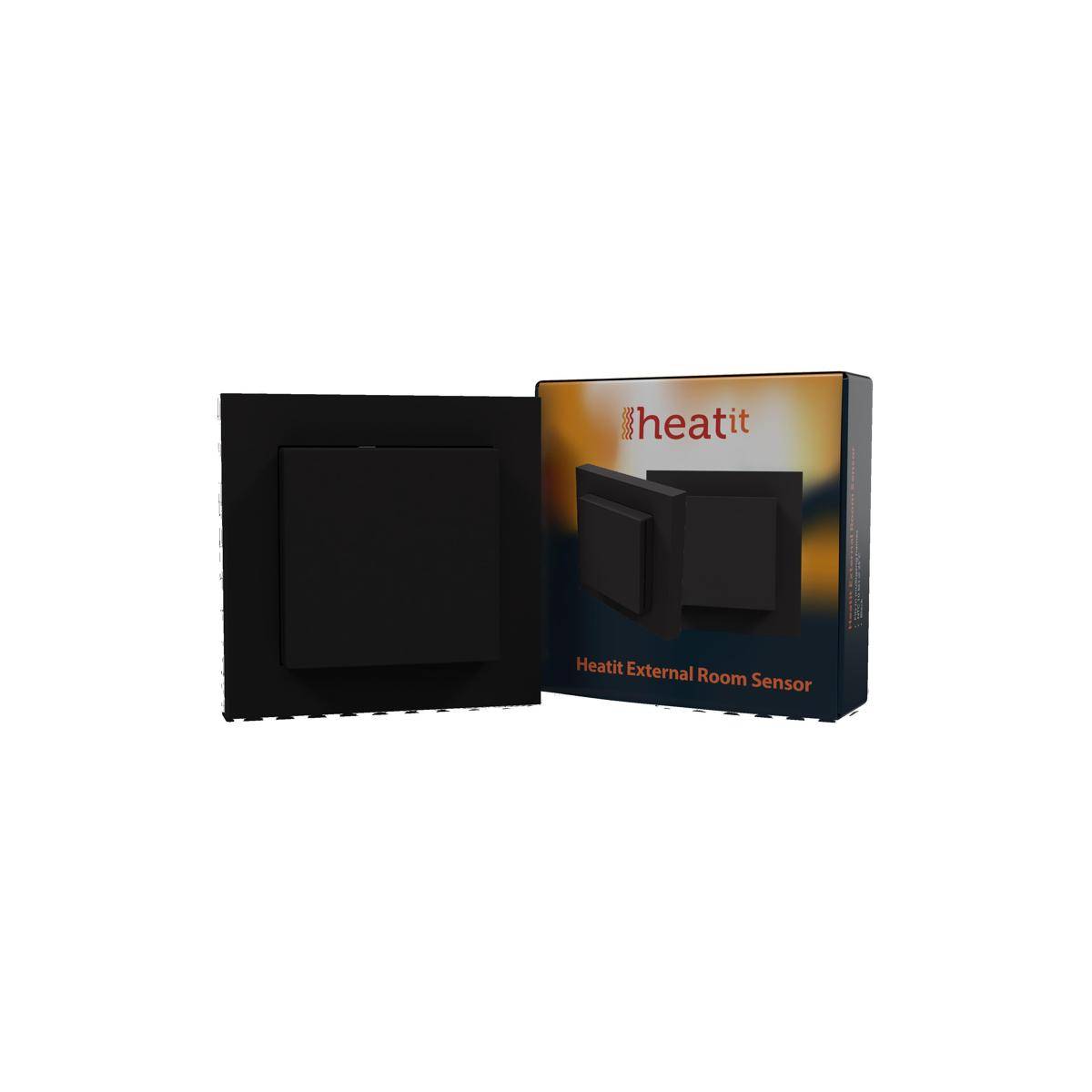 Heatit External Room Sensor (Black Matt)