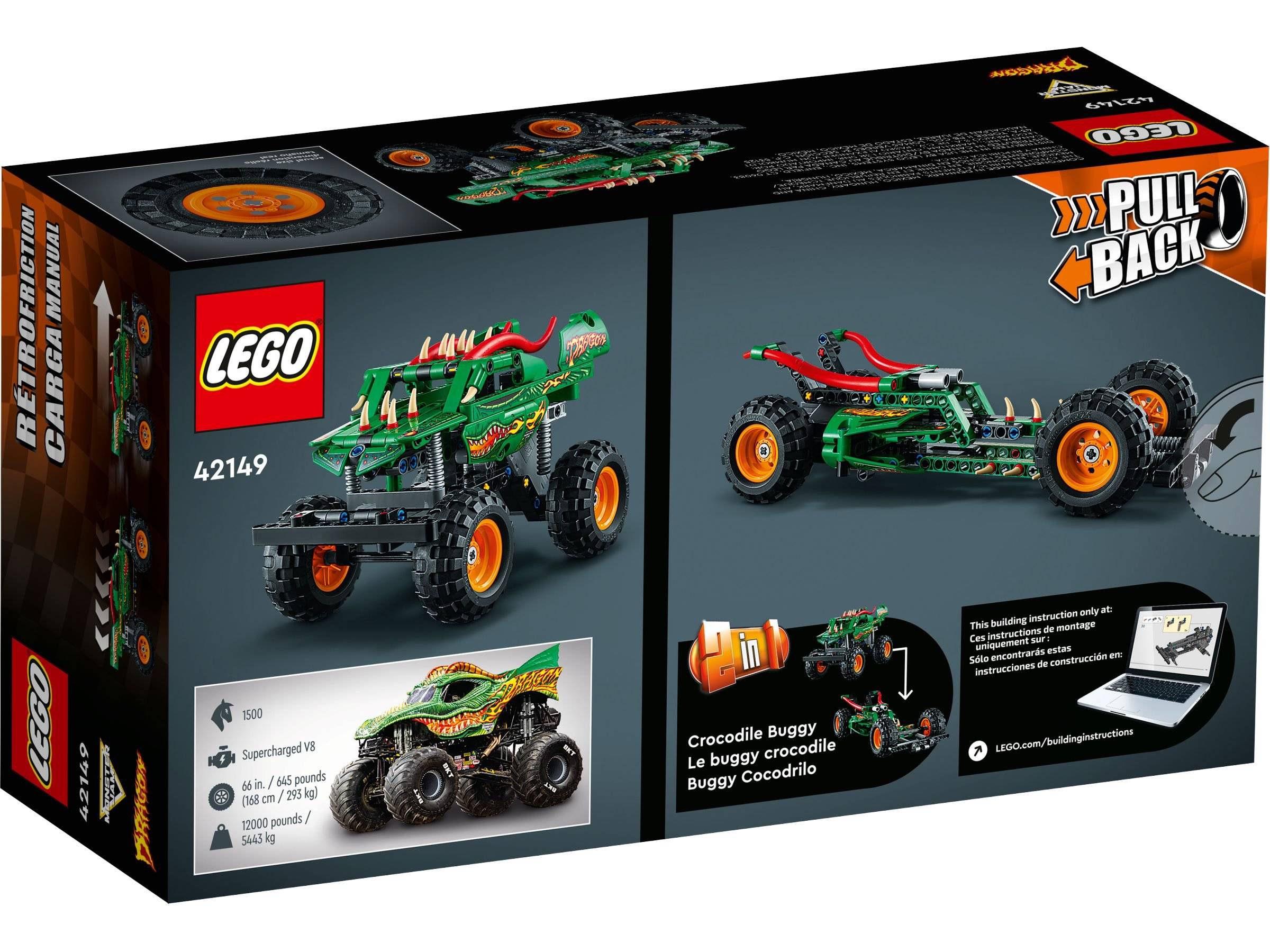 LEGO® Technic™ 42149 Monster Jam™ Dragon™