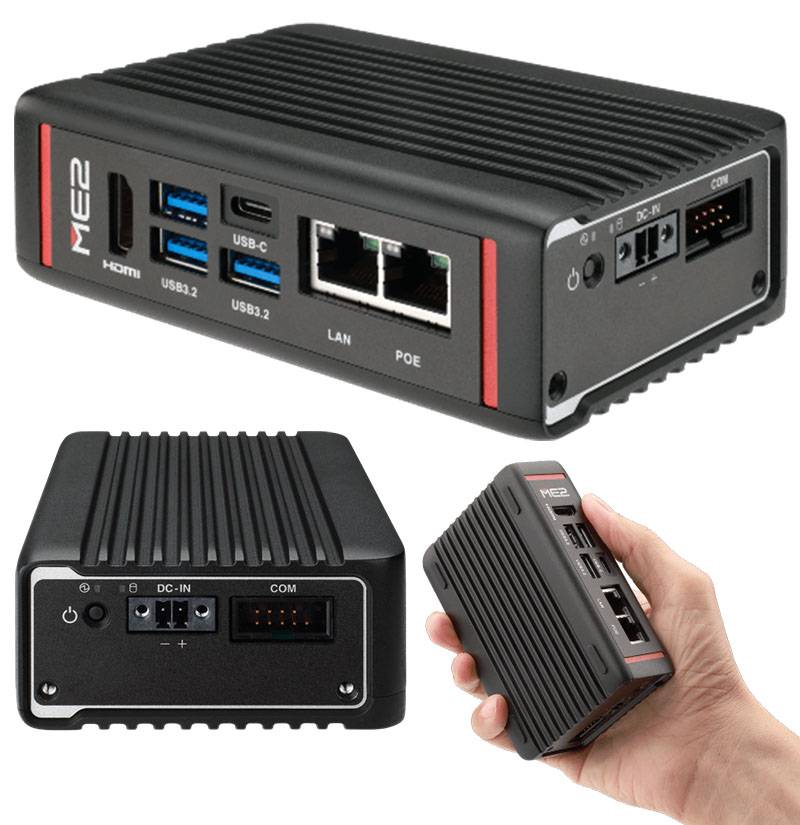 Mitac ME2-10TWT-N355-16GB-PSE (Intel N355, 16GB RAM, 1x LAN / 1x PoE, 4x USB, TPM) [LÜFTERLOS]