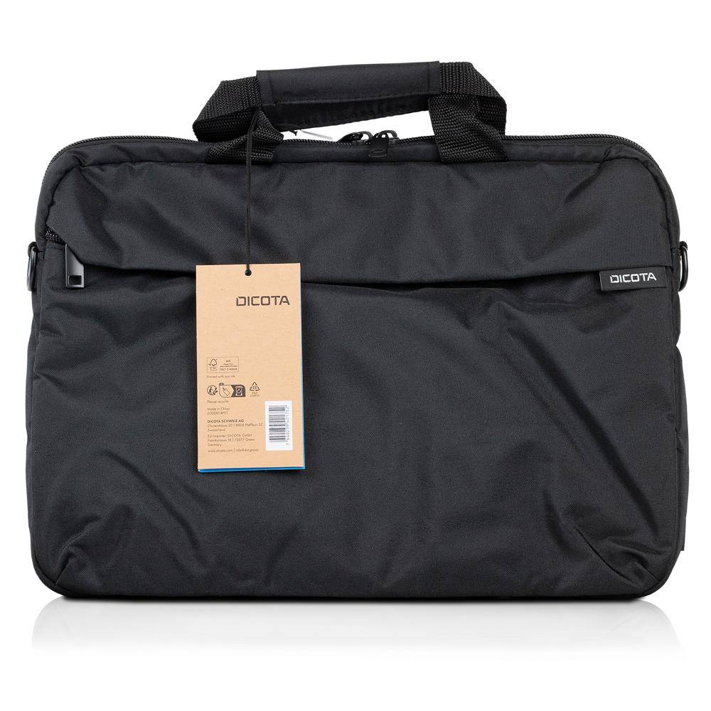 Dicota Slim ONE Notebooktasche (P/N: D32091-RPET, schwarz, bis 35,8cm (14,1"), 2 Fächer)