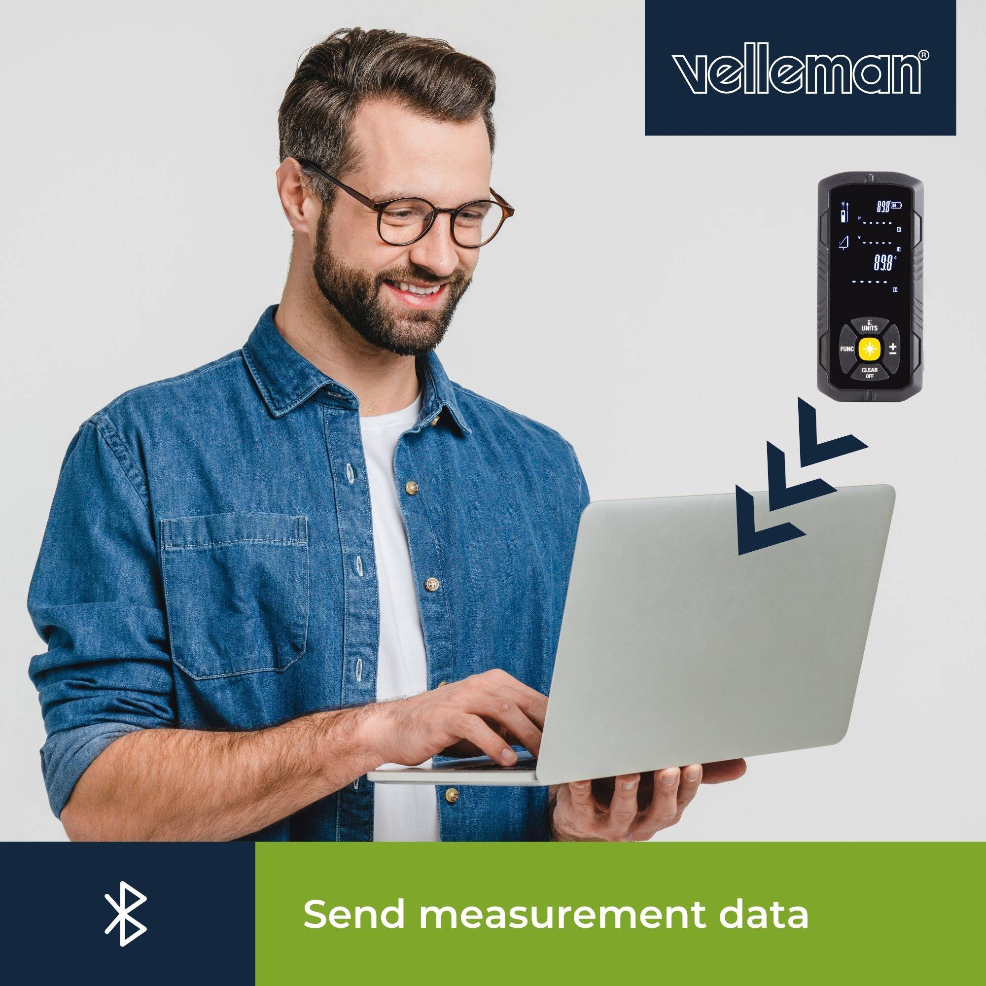 Digitaler Laser-Entfernungsmesser - 50 m
