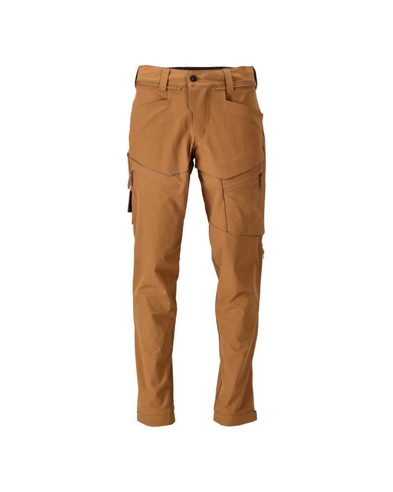Braune Outdoor-Cargohose mit mehreren Taschen und einer figurnahen Passform, geeignet für Wanderungen und Outdoor-Aktivitäten.
