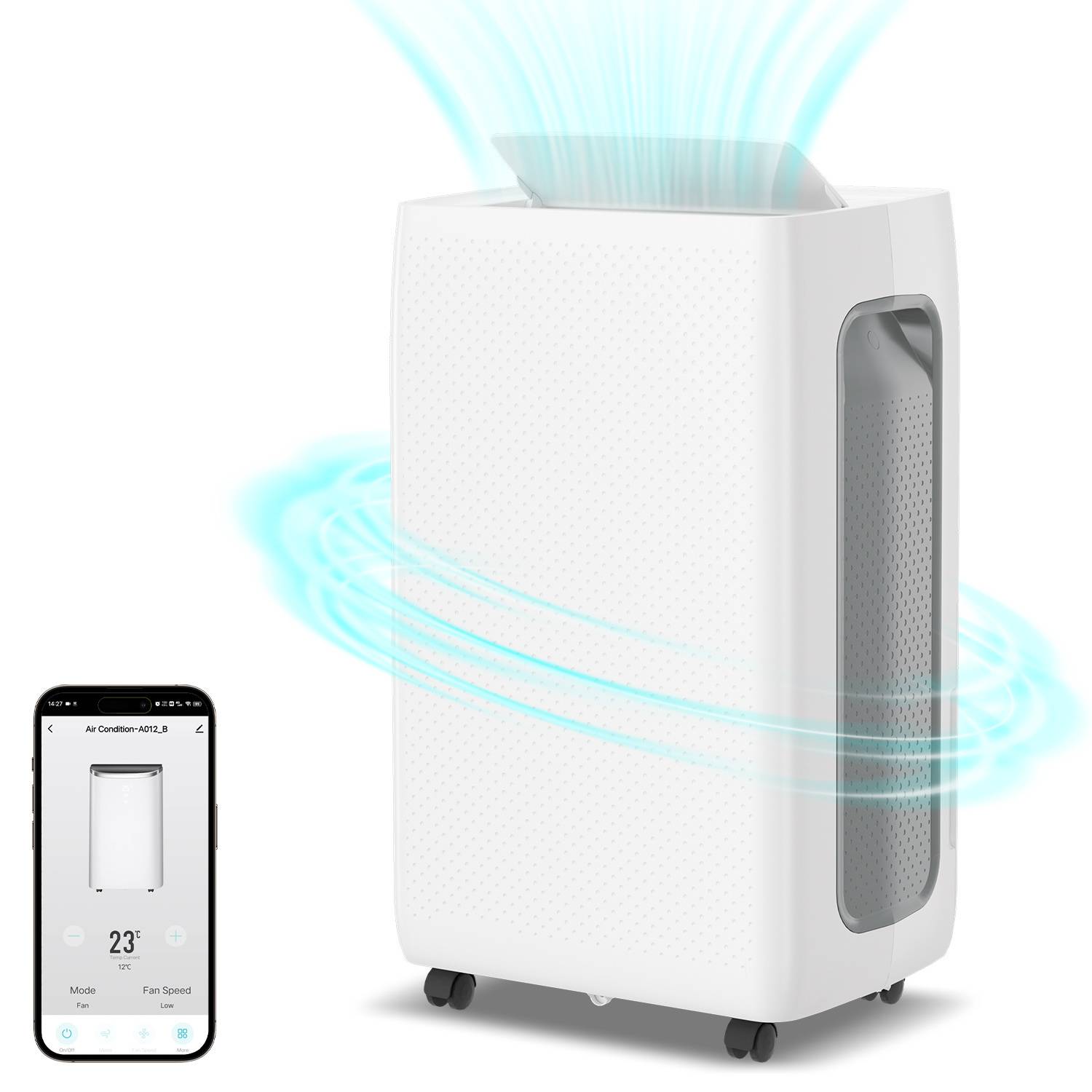 Luftentfeuchter - WIFI - 26 L / Tag, 4,5L Behälter, bis 30 m², elektrisch, Wassertank, 24H Timer, Auto-Modus - Raumentfeuch Entfeuchtungsleistung