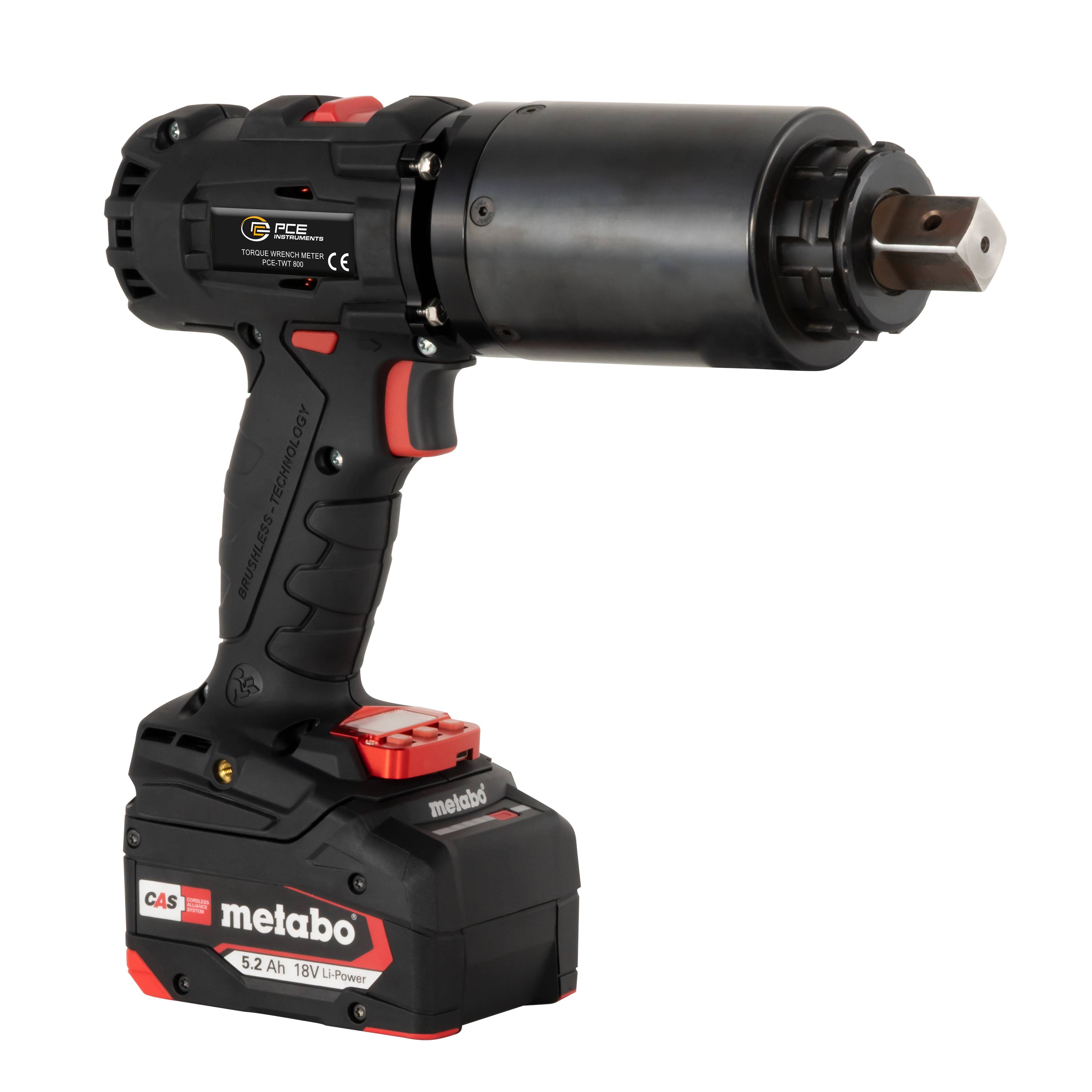 PCE Instruments Akku-Drehmomentschrauber PCE-TWT 800 |18 V |120 .. 800 Nm |Metabo Akku |PC-Software |3 Betriebsmodi