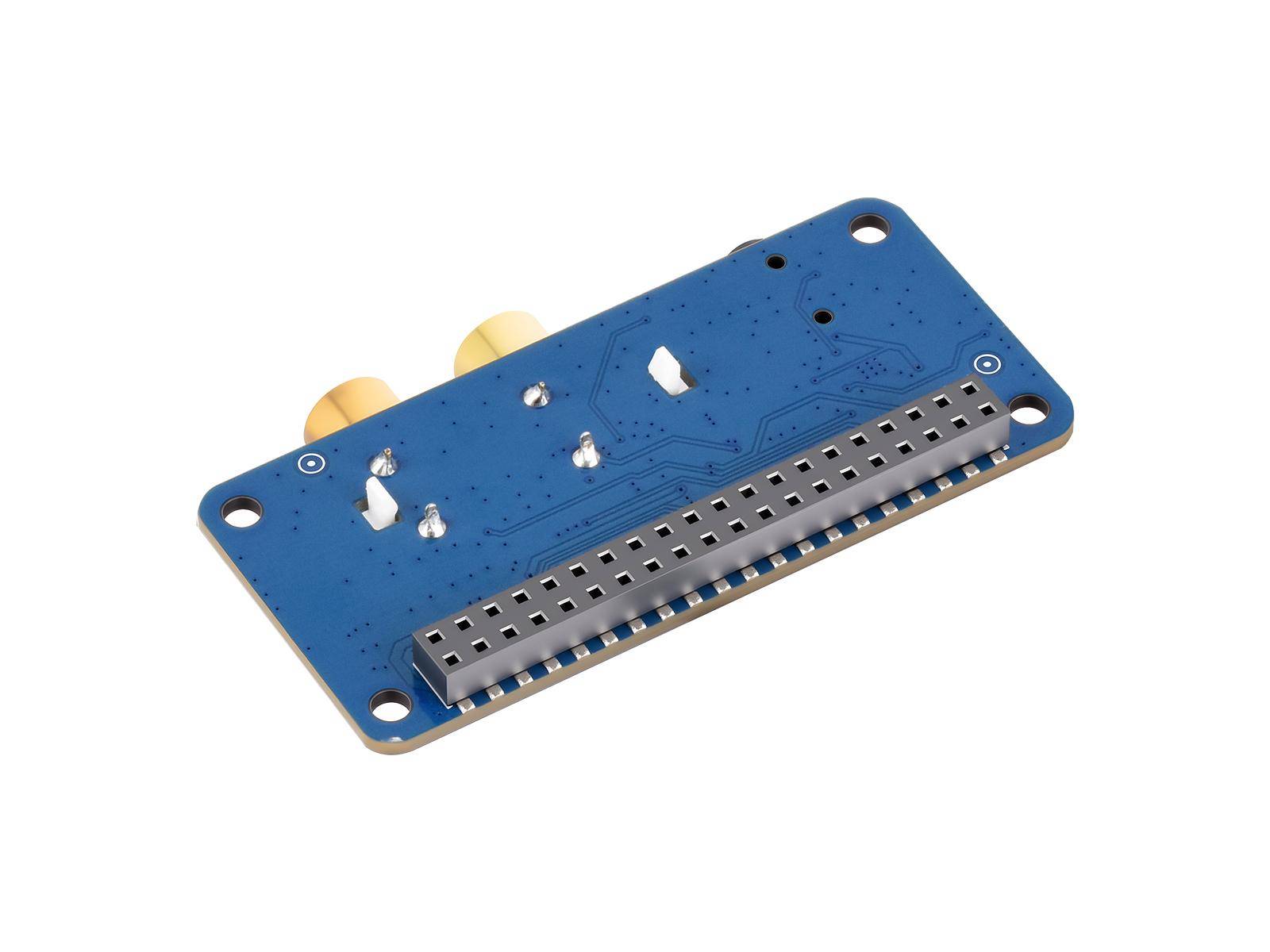 Waveshare PCM5122 Stereo-DAC Audio-Erweiterung für Raspberry Pi, I2S, 384kHz, 32 Bit, RCA, Klinke