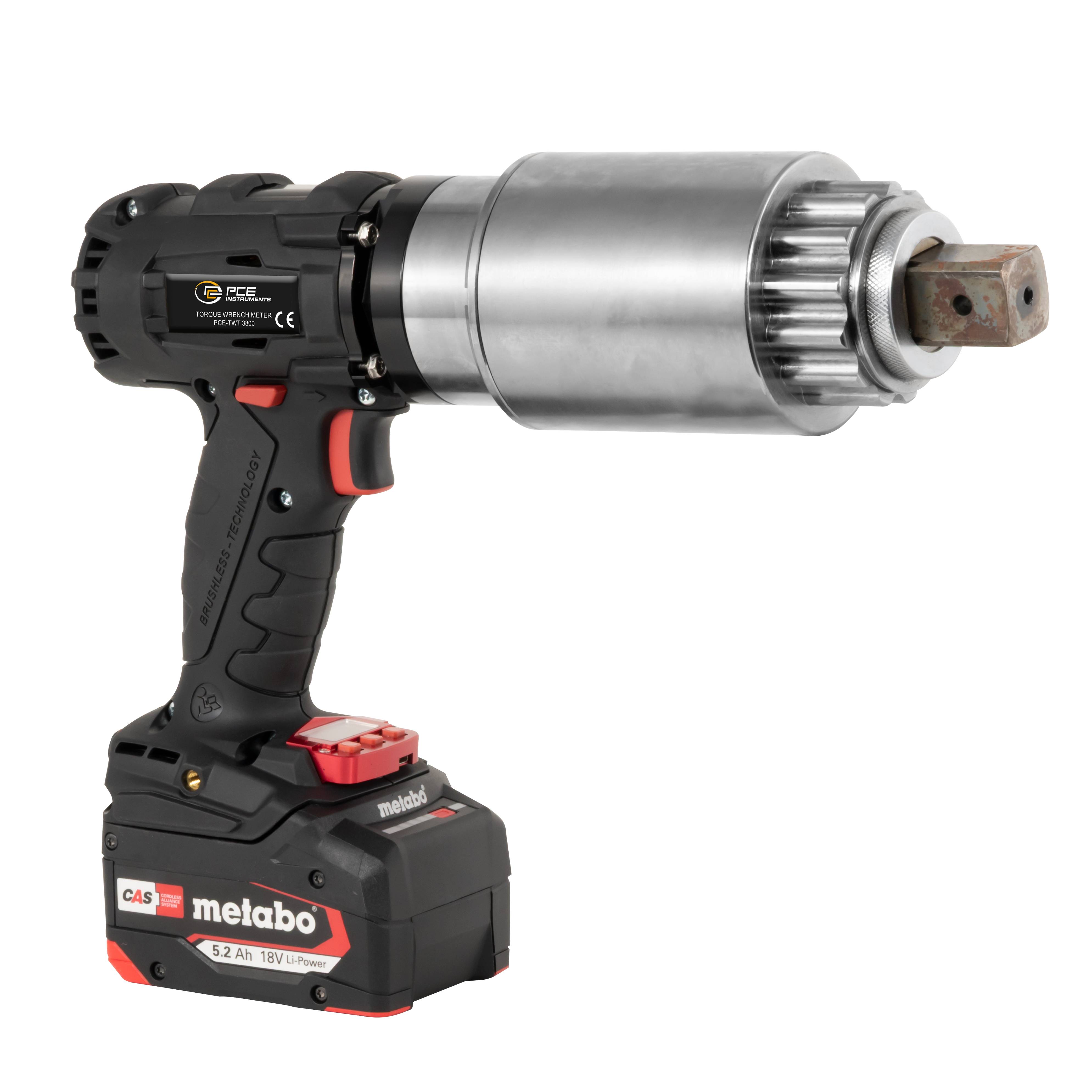 PCE Instruments Akku-Drehmomentschrauber PCE-TWT 3800 |18 V |600 .. 3800 Nm |Metabo Akku |PC-Software |3 Betriebsmodi