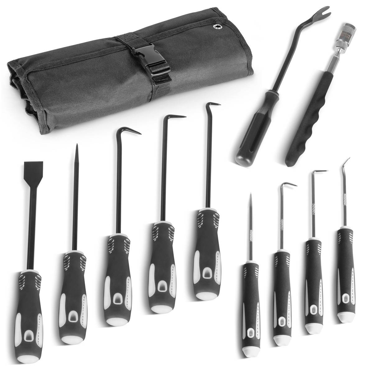 STAHLWERK Hakenwerkzeug-Set 12-teiliger Haken-Satz für Dichtungen